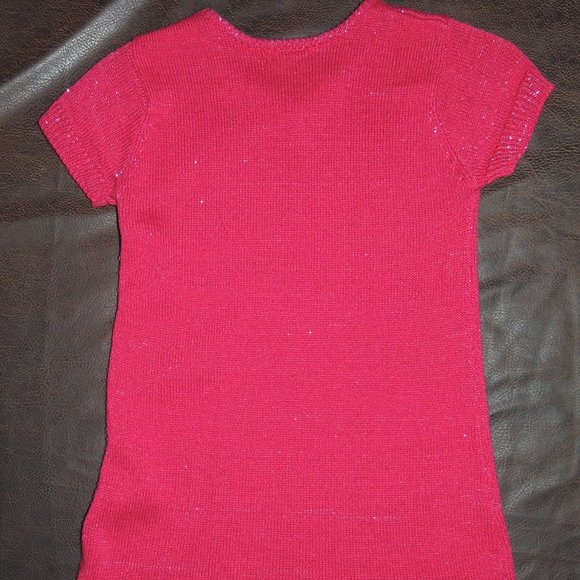 Route 66 Sequined Short Sleeved, Long Sweater - Girls XL - Picture 3 of 3